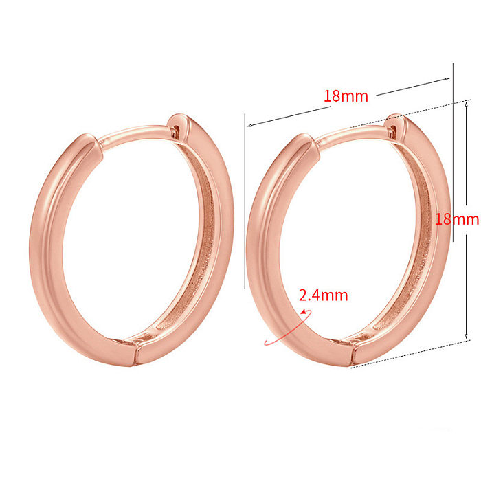 Simple Style Geometric Metal Plating Earrings