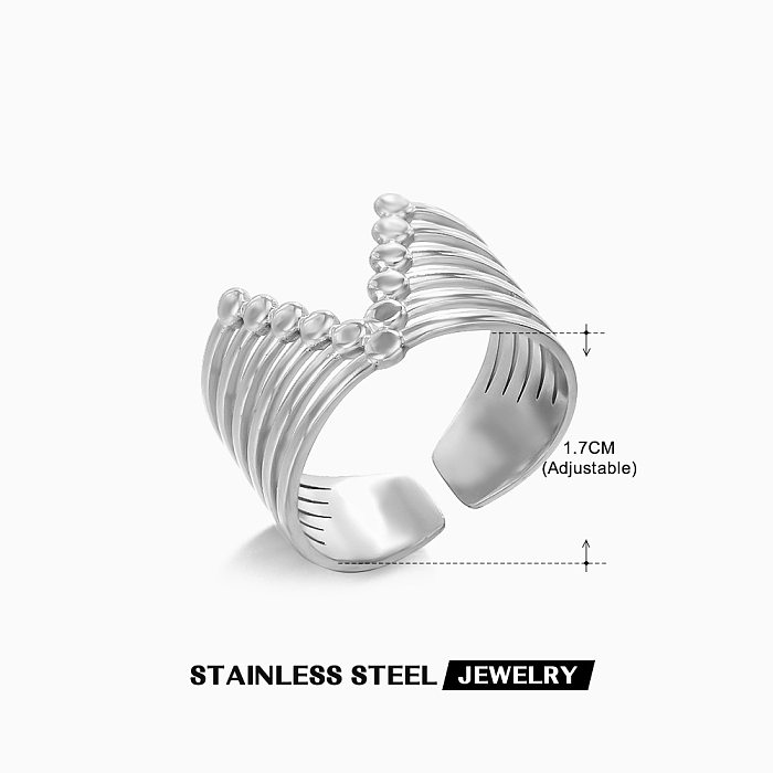 IG Style V Shape Stainless Steel Open Ring In Bulk