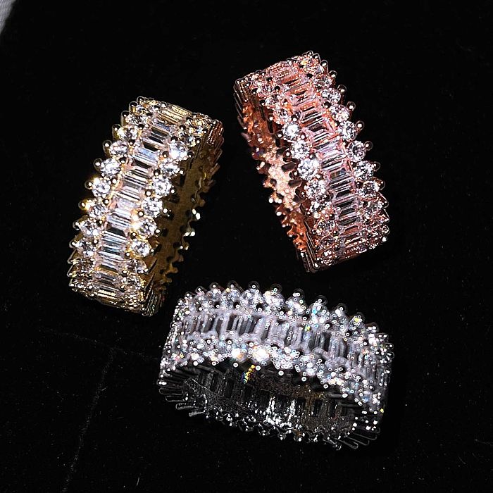 Ring Cross-border Sources Of Inlaid Zircon Ring Creative Fashion Foreign Trade Jewelry