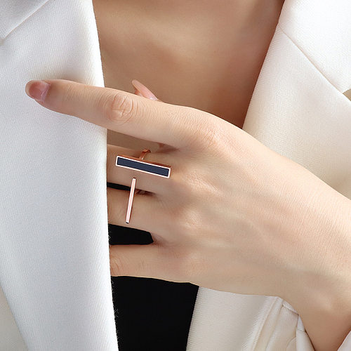 Fashion Irregular Titanium Steel Ring