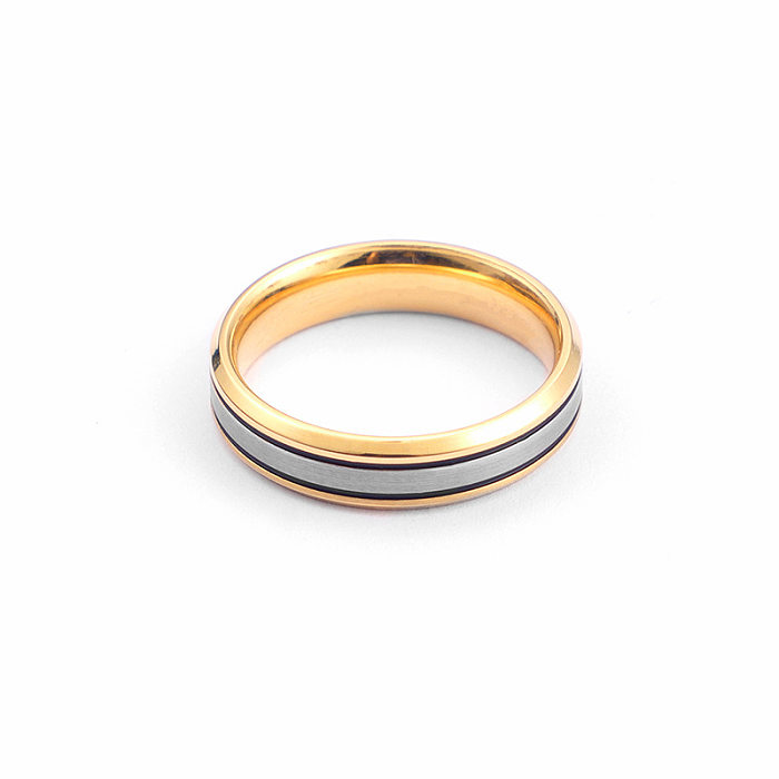 Fabrikversorgung grenzüberschreitend verkauft Schmuck Quelle Hersteller Paar Paar Ringe Titan Stahl Mode Zimmer Gold Ring Qixi Geschenk