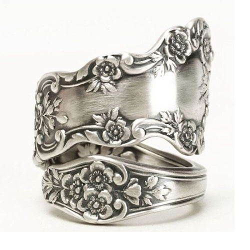 Lady Flower Copper Plating Rings