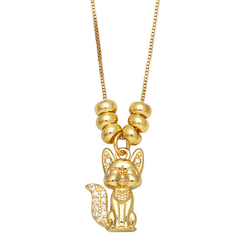 Fashion Cute Animal Pig Bunny Pendant Clavicle Chain Necklace