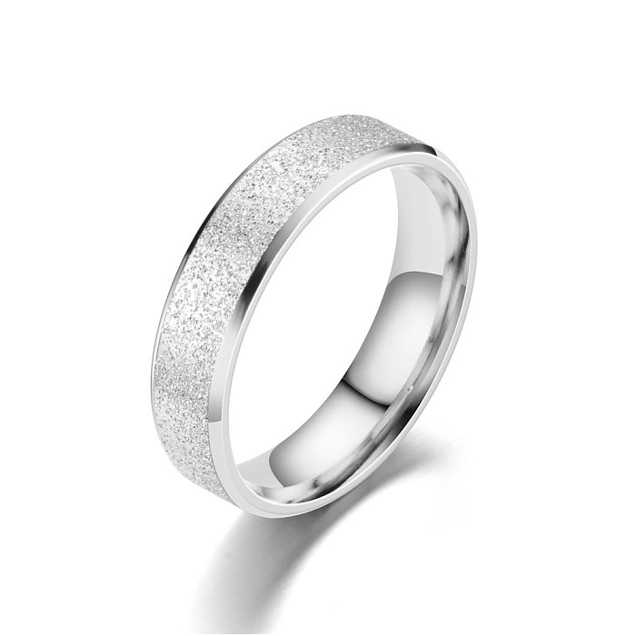 Fashion Geometric Stainless Steel Plating Rings