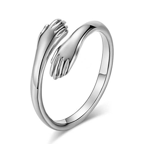 Romantic Simple Style Hand Copper Open Ring In Bulk