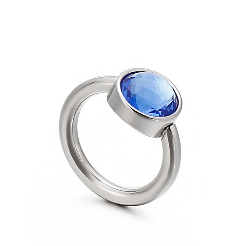 Anel de opala multicolorido de aço inoxidável da moda joias por atacado
