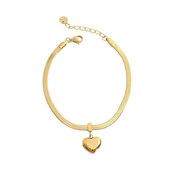 Fashion Heart Shape Stainless Steel Bracelets Necklace