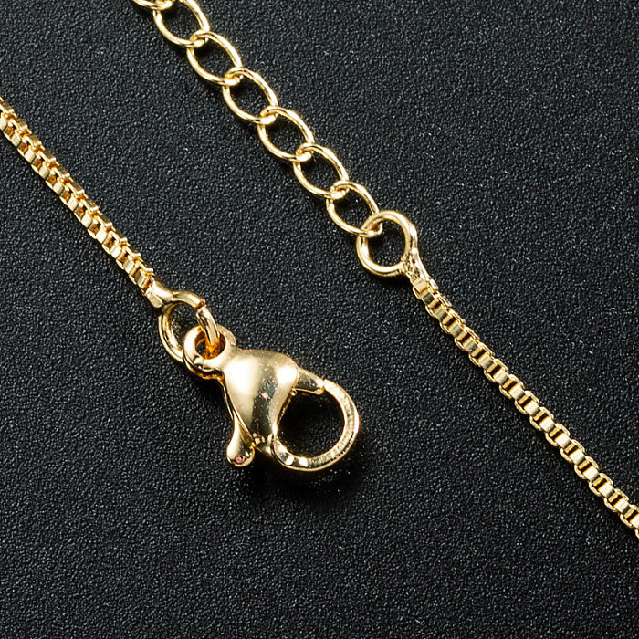 Bijoux en gros pendentif ours Simple collier en cuivre bijoux