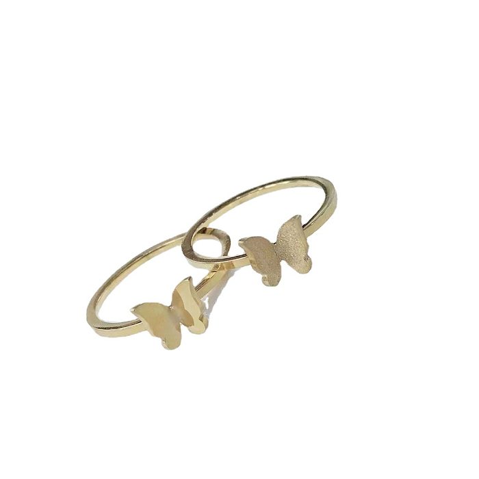 Sweet Butterfly Titanium Steel Plating Rings
