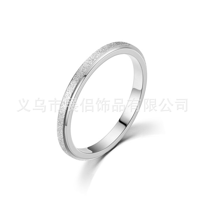 Fashion Geometric Stainless Steel Plating Rings