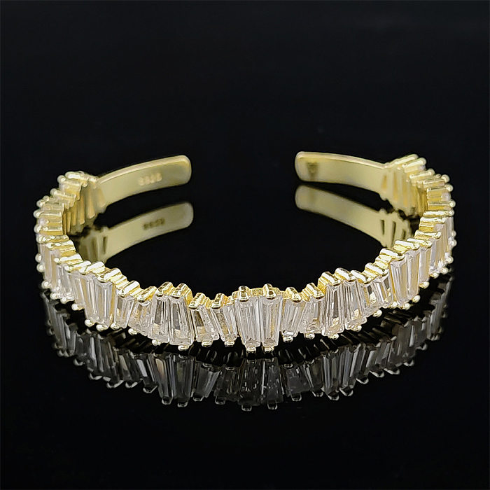 Fashion Copper Inlay Zircon Bangle 1 Piece