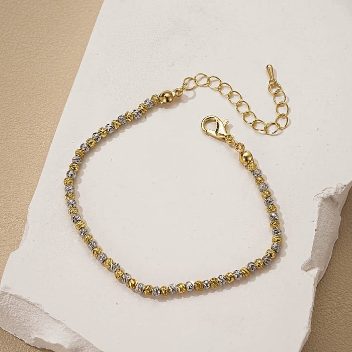 Bracelets en cuivre géométriques de Style Vintage, Style Simple, boucles d'oreilles et collier