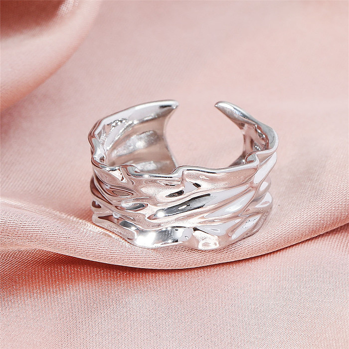 18KGP Retro offener Ring Trend Fashion Bump Ring Damen Großhandel
