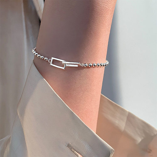 Bracelets plaqués cuivre géométriques de style IG