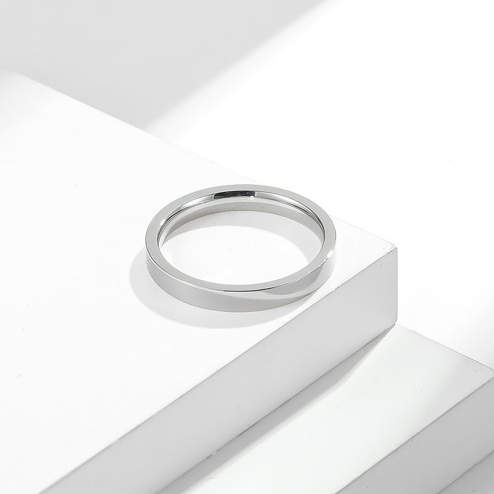 Simple Fashion Medium Men And Women Little Finger Stainless Steel Ring