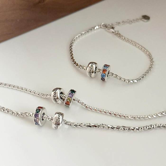 Bracelets en diamant artificiel avec incrustation de cuivre rond doux
