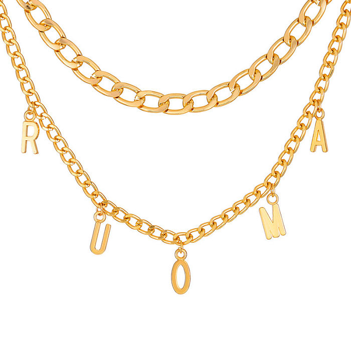 Fashion Cross Heart Shape Crown Copper Plating Artificial Rhinestones Zircon Necklace