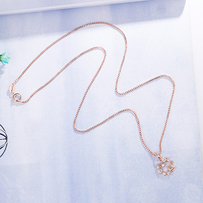 Collier pendentif couronne de chrysanthème Simple Daisy, bijoux simples