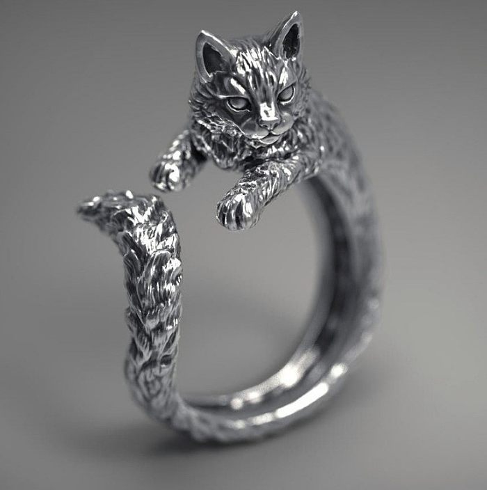 1 Piece Simple Style Animal Copper Plating Open Ring