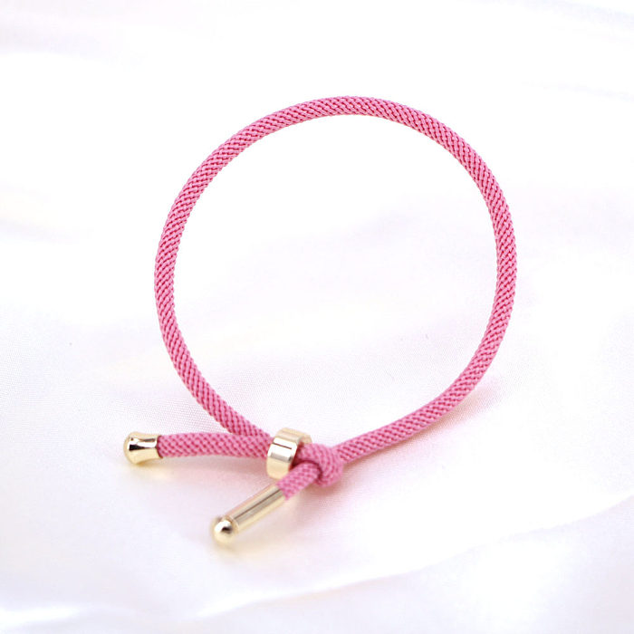 Simple Multi-color Milanese Rope Can Be Opened Freely Adjustable Bracelet