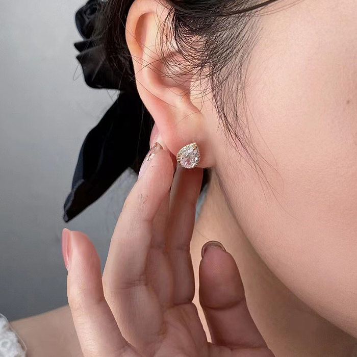Fashion Geometric Copper Irregular Earrings 1 Set