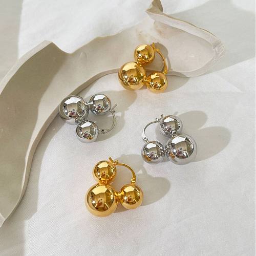 1 Pair IG Style Korean Style Geometric Plating Copper Earrings