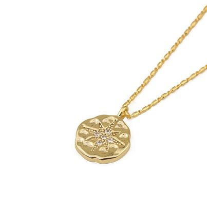 Simple Style Star Copper 18K Gold Plated Pendant Necklace In Bulk