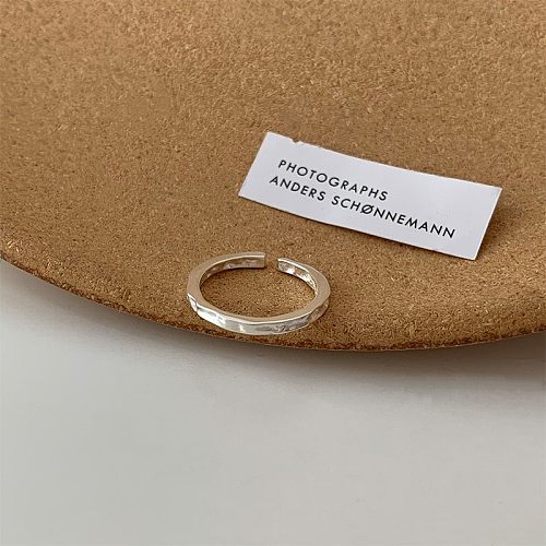 Modern Style Geometric Copper Plating Open Rings