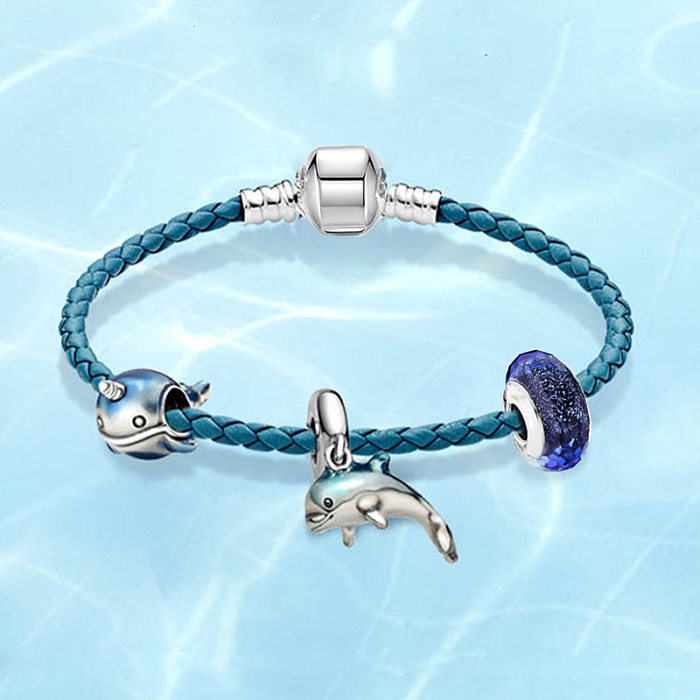 1 Piece Simple Style Octopus Wings Key Copper Enamel Plating Inlay Zircon Bracelets
