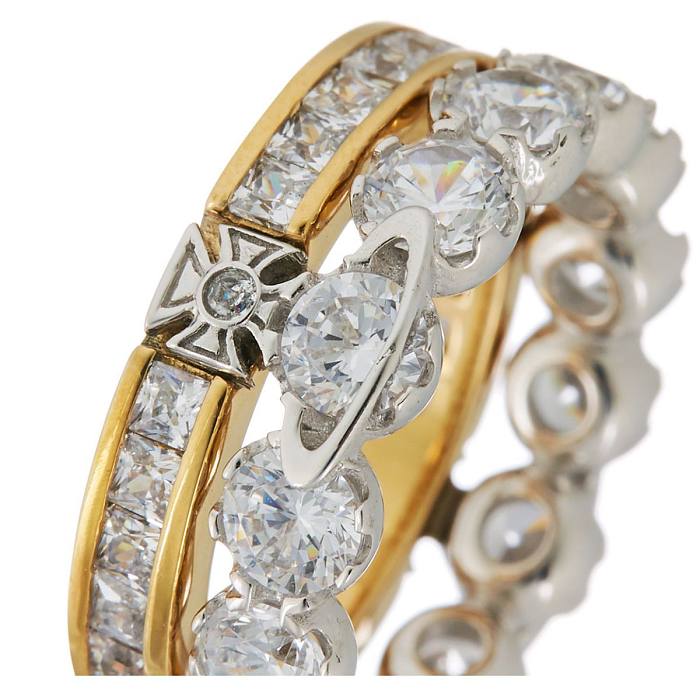 Anéis de pedras preciosas artificiais com embutimento de cobre elegante planeta