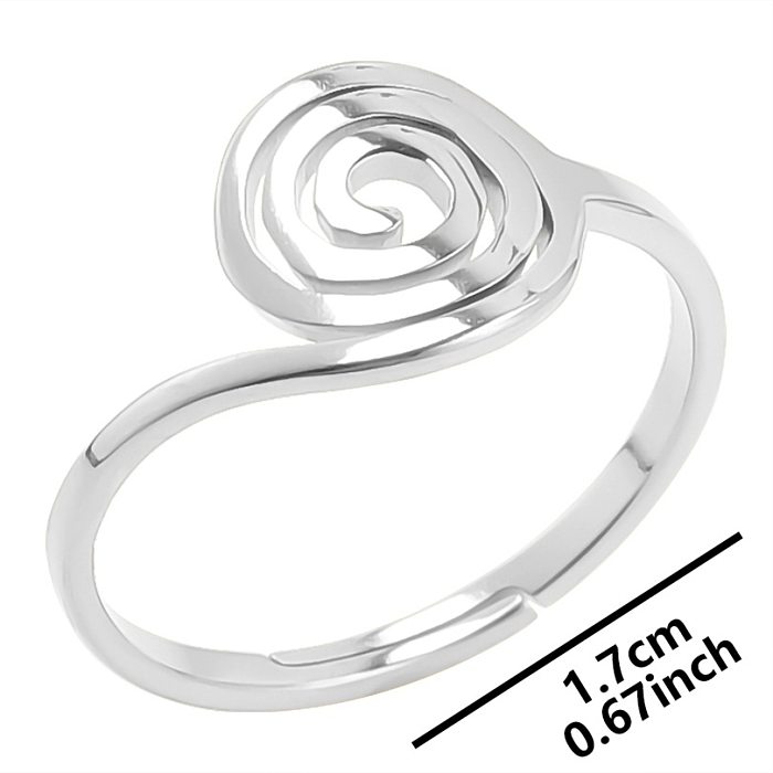 Wholesale INS Style Geometric Stainless Steel Open Ring