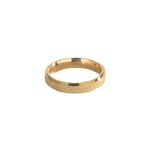 Simple Style Classic Style Circle Titanium Steel Plating Rings