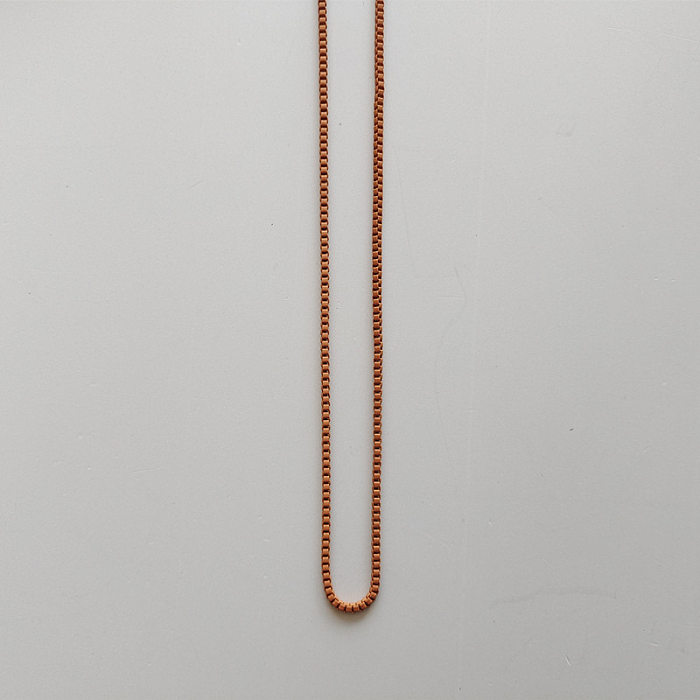 Collier pendentif plaqué cuivre en forme de cœur, 1 pièce, à la mode