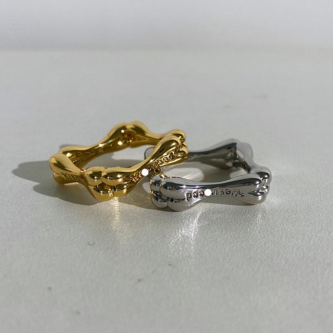 Vergoldete Ringe im einfachen Stil mit Kupferbeschichtung