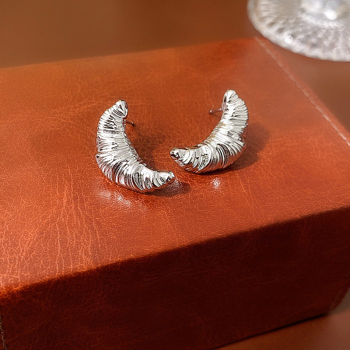 1 Paar Pendler-Ohrringe in Herzform mit Kupfer-Strasssteinen und Perlen-Tropfen
