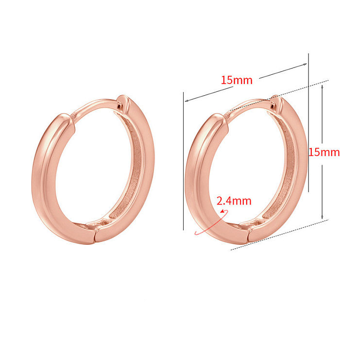 Simple Style Geometric Metal Plating Earrings