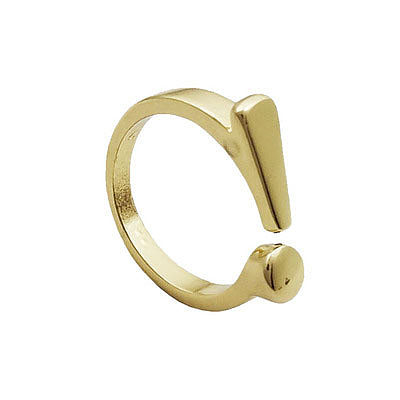 Offener Ring aus Kupfer mit Streetwear-Symbol