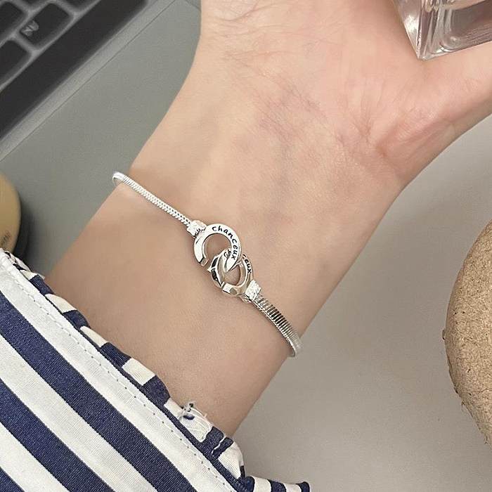 Lady Double Ring Copper Plating Bracelets