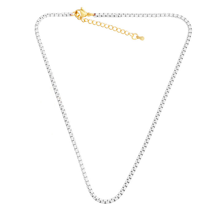 Bijoux en gros bijoux bohème Simple couleur bonbon chaîne de clavicule