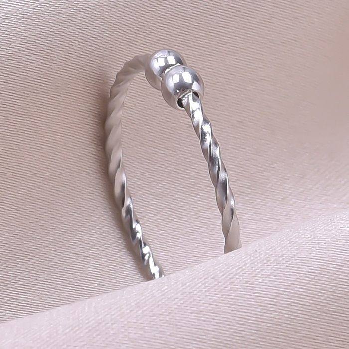 Wholesale Basic Simple Style Geometric Stainless Steel Plating Open Rings