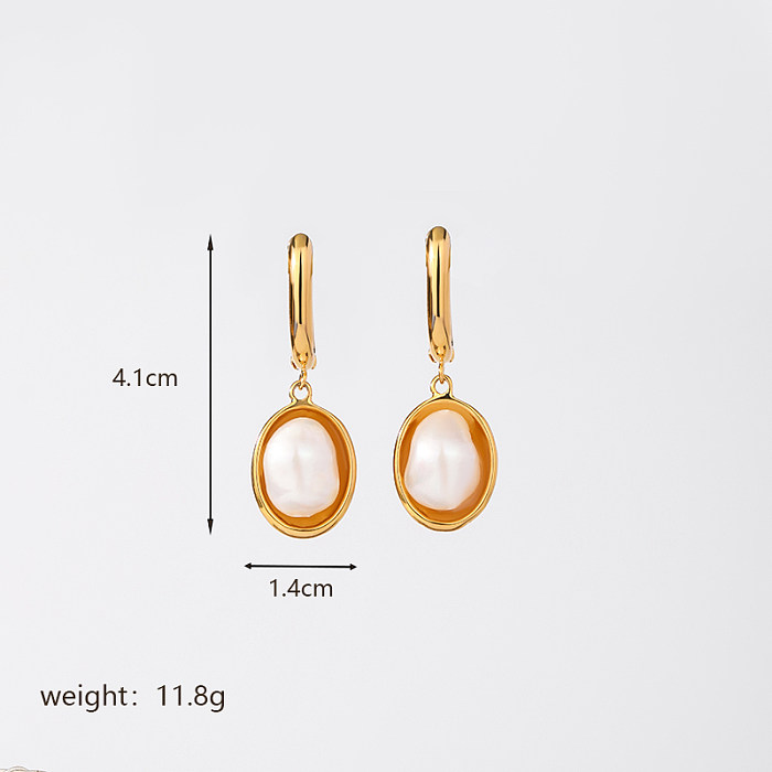 Elegante e luxuoso conjunto de joias banhadas a ouro 18K com revestimento de cobre de cor sólida
