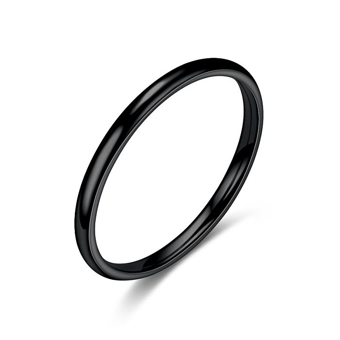 Korean Simple Stainless Steel Rings Wholesale jewelry