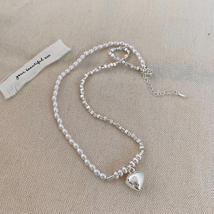 Classic Style Heart Shape Copper Bracelets Necklace