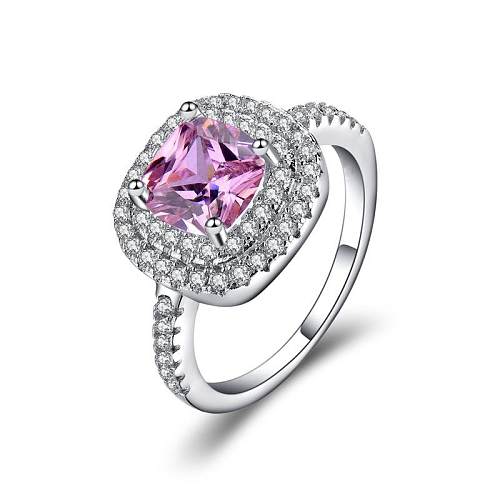 Micro Set Zircon Women's Ring Korean Diamond Wedding Ring Ring