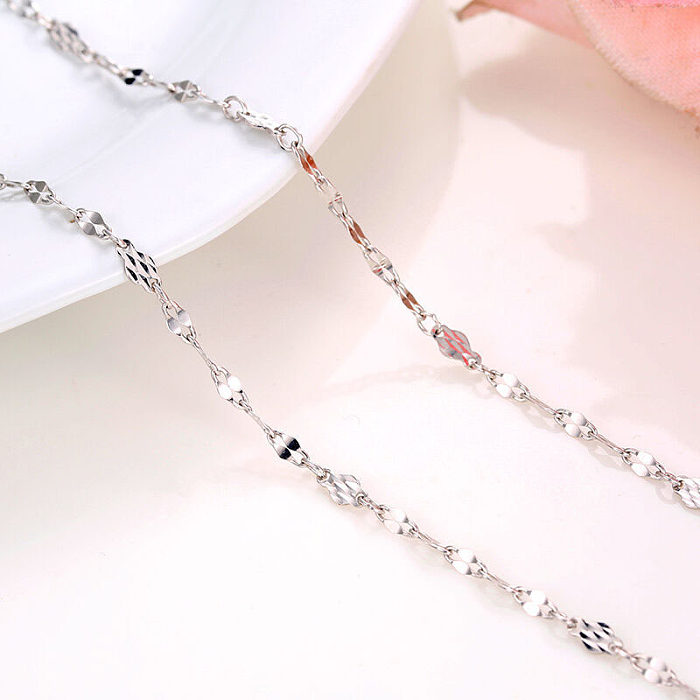 Simple Style Swan Heart Shape Butterfly Copper Irregular Rhinestones Opal Pendant Necklace