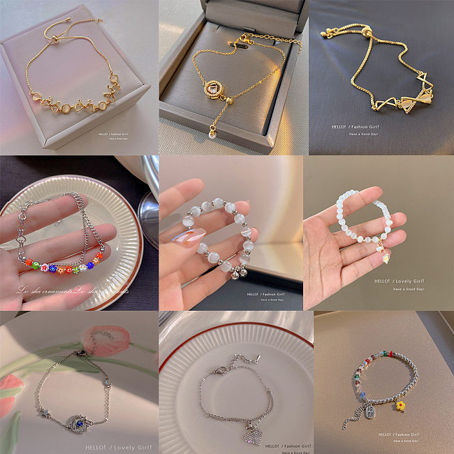 Fashion Geometric Copper Plating Bracelets 1 Piece