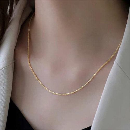 IG Style Solid Color Copper Necklace In Bulk