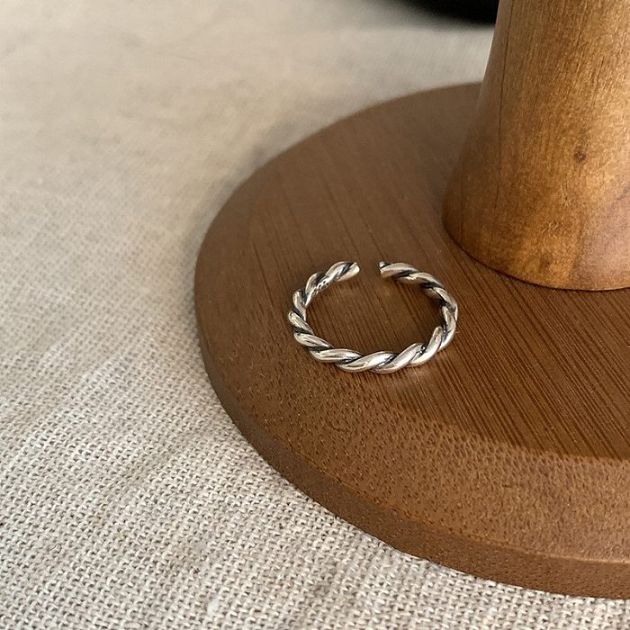 Casual Simple Style Streetwear Geometric Copper Open Rings
