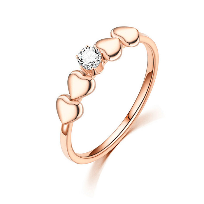 Wholesale Jewelry Heart-shaped Stainless Steel Fine Ring jewelry