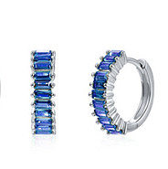 Simple Style Circle Brass Plating Inlay Zircon Earrings 1 Pair